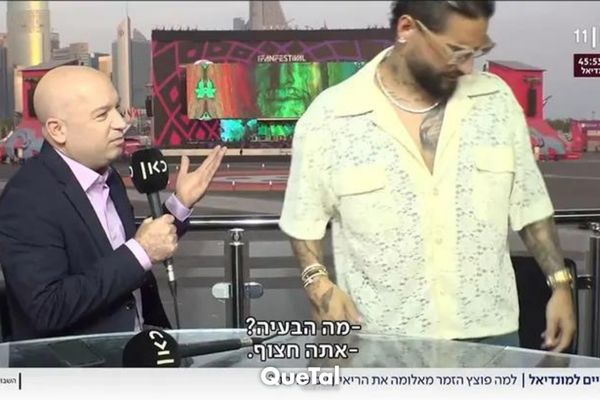 Maluma abandonó una entrevista tras ser cuestionado por su presencia en Qatar